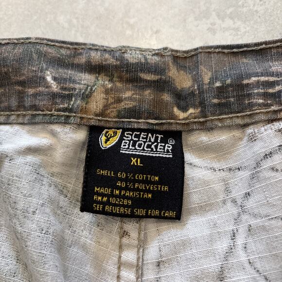 Scentblocker Pants Mens XL Adjustable Zip Realtree Camo Cargo Hunting 30” In - Picture 7 of 9